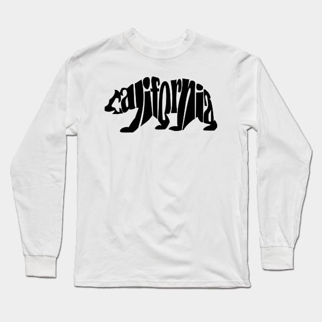 black california bear Long Sleeve T-Shirt by denip